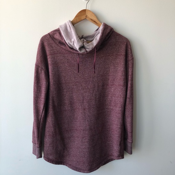 Mossimo Supply Light Burgundy Nurtle Neck Hoodie - Picture 1 of 3